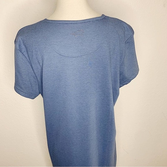 NWT Horny Toad Toad & Co Ocean Blue Tomboy Short Sleeve Dress Size Large - Picture 7 of 10